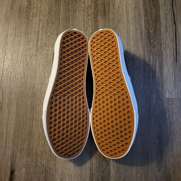 Vans Era Canvas Leather Casual Sneakers 721356 Mens Size 11.5 Blue Brown Leather - Picture 5 of 6